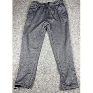 AND1 Mens Gray Cargo Sweatpants M Straight Leg Zip Ankle Streetwear‎ Sport